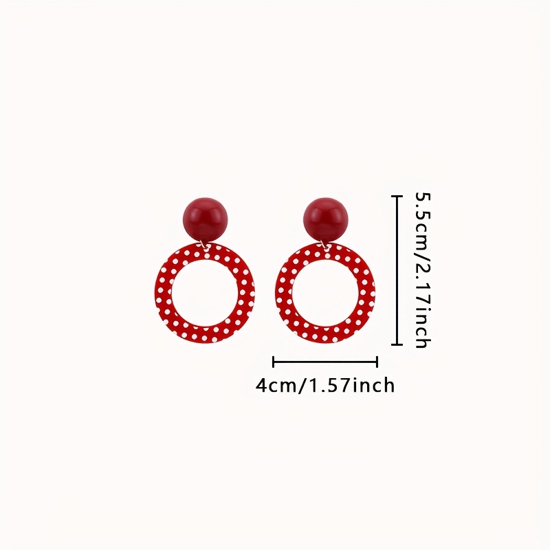 Polka Dot Earrings for Women